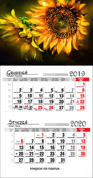 Kalendarze dwudzielne 2017 Tarnobrzeg